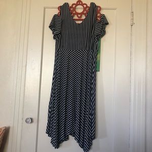 Lane Bryant Cold Shoulder Midi Dress